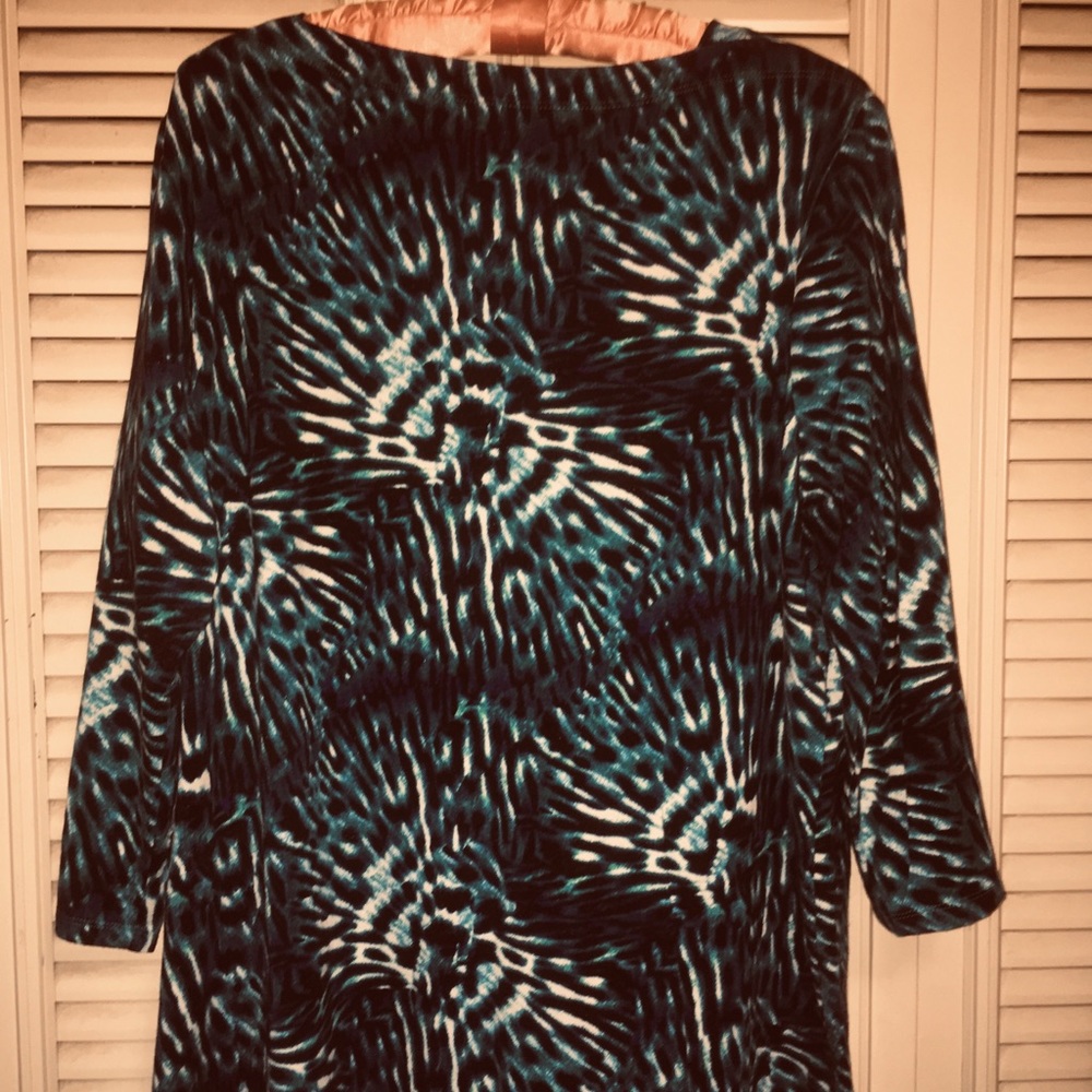 Blue and black starburst patten Westbound tunic